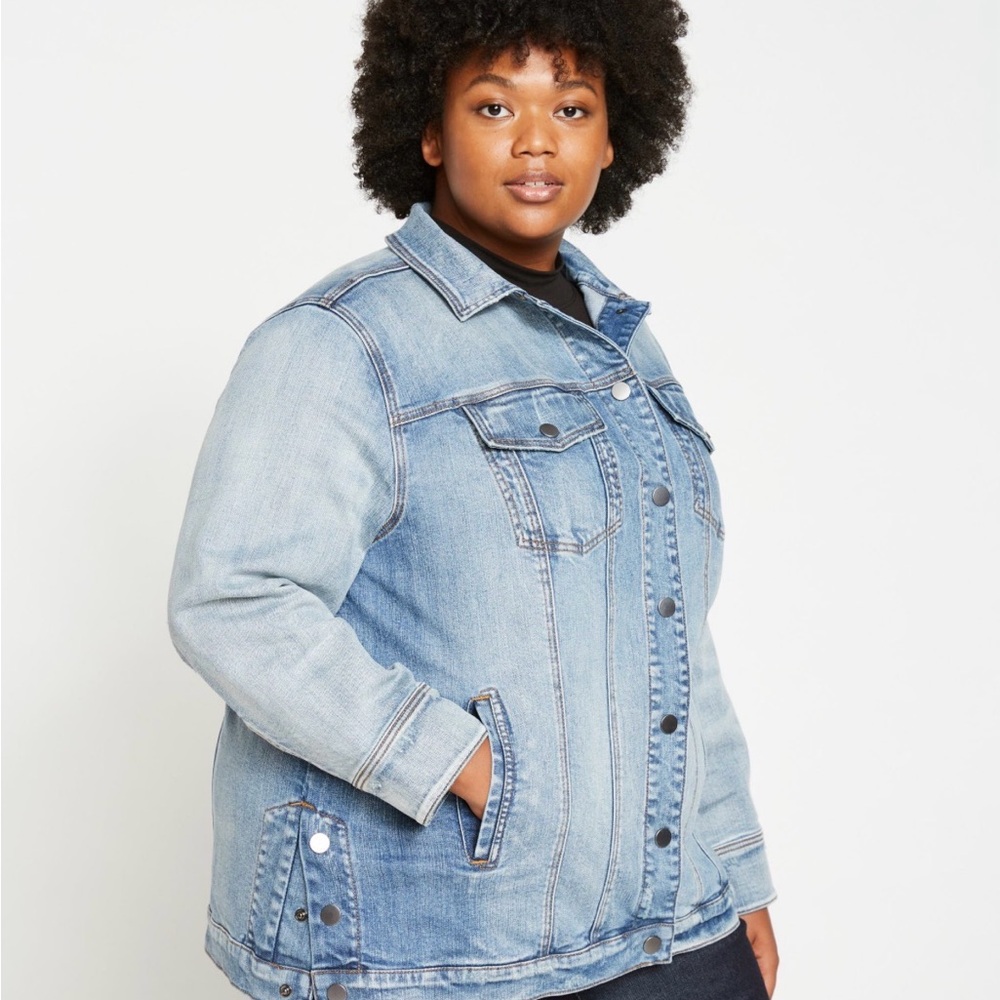 Universal Standard Light Wash Denim Chore Jacket - Women’s 18 to 20